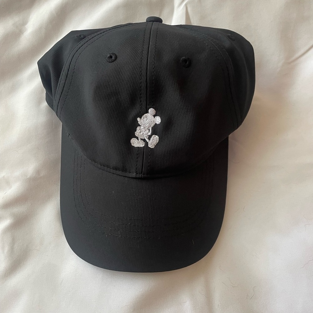 Black Nike Cap with Mickey Cartoon Design